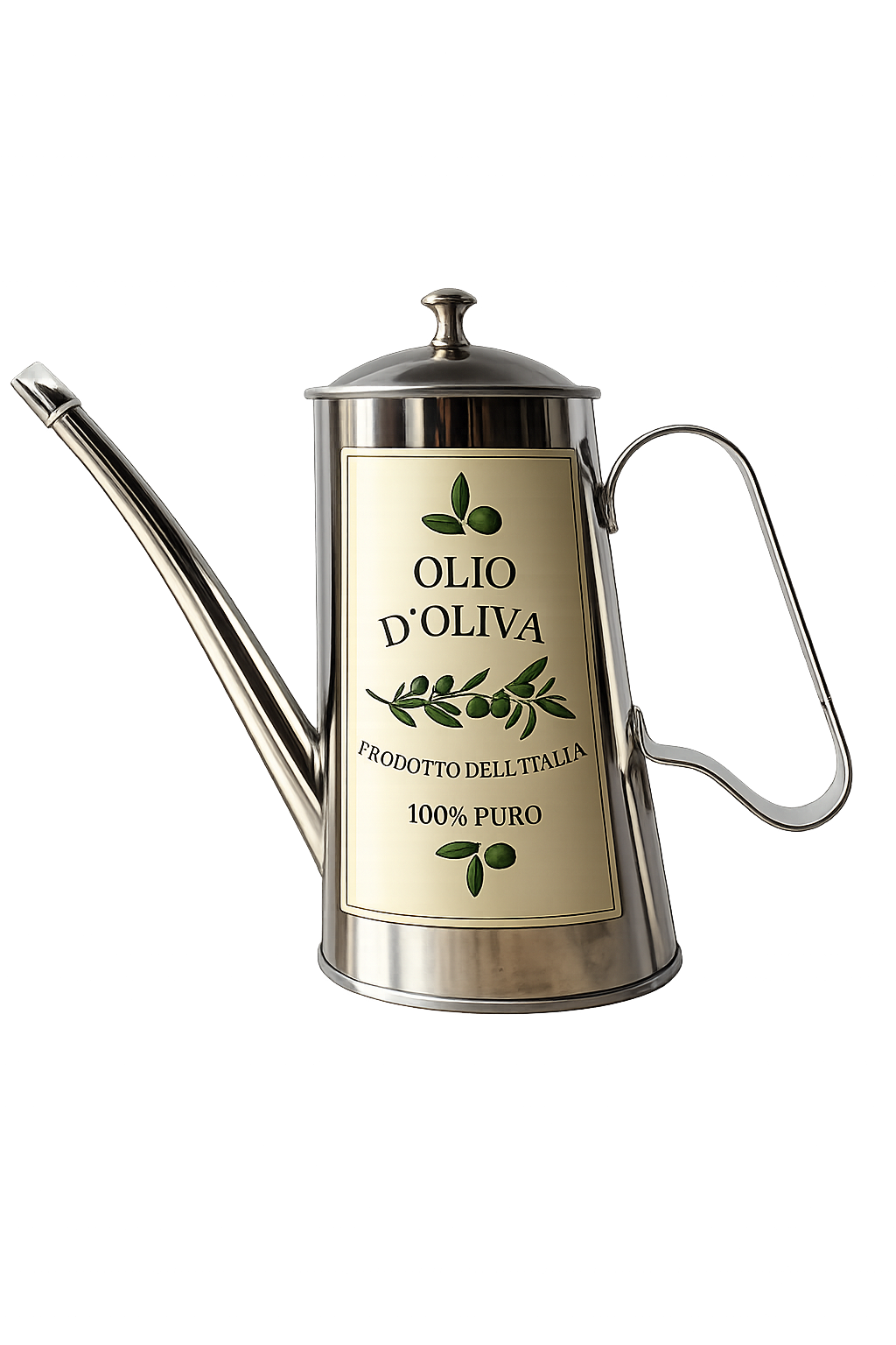 2 Cup Stainless Steel Olive Oil Container – (PRODOTTO DELL'ITALLIA)