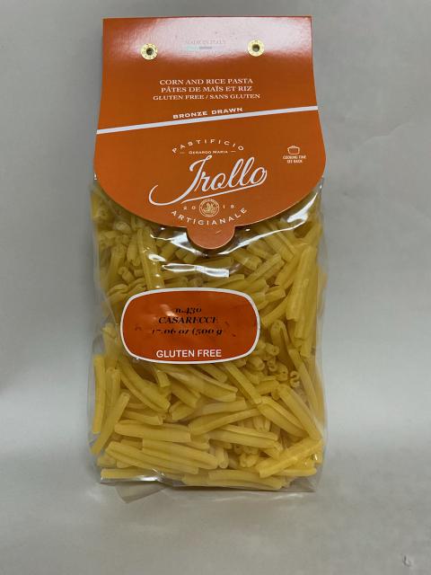 Package of Irollo gluten-free Casarecce n. 430 pasta 