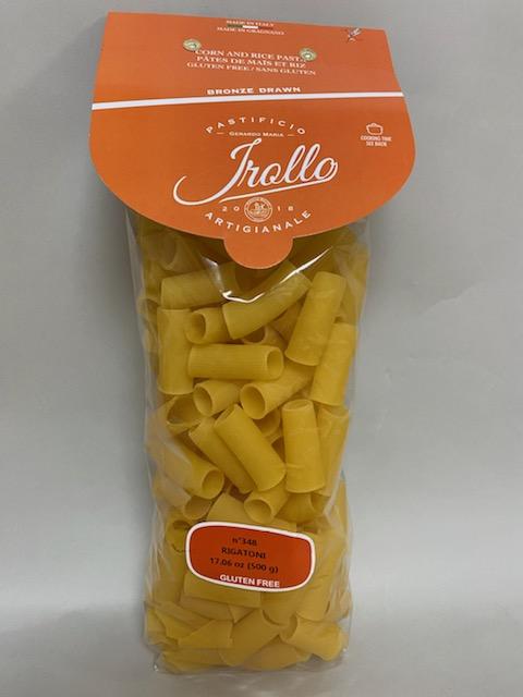 Package of Irollo gluten-free Rigatoni n. 287 pasta 