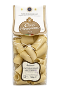 L'Oro di Gragnano Paccheri Rigati Italian durum wheat semolina pasta in 1.1 lb package.