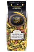 package of Pastai Irpini Tricolor Fusilli artisan Italian pasta.